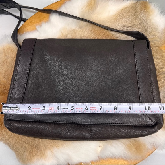 REACTION Kenneth Cole Reaction Brown Soft Leather Messenger Crossbody Bag 11x8” - Picture 11 of 14